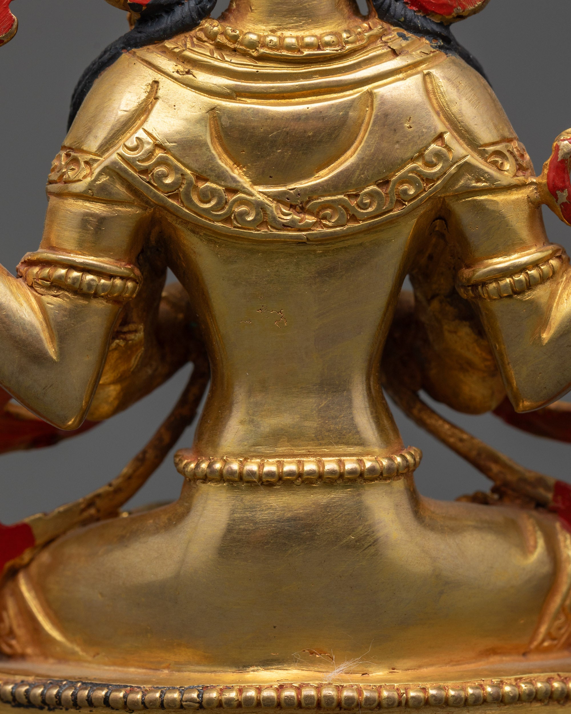 Handmade Chenrezig Statue | Tibetan Idol for Meditation & Serenity