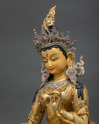 Dukar Statue | The Radiant White Umbrella Goddess