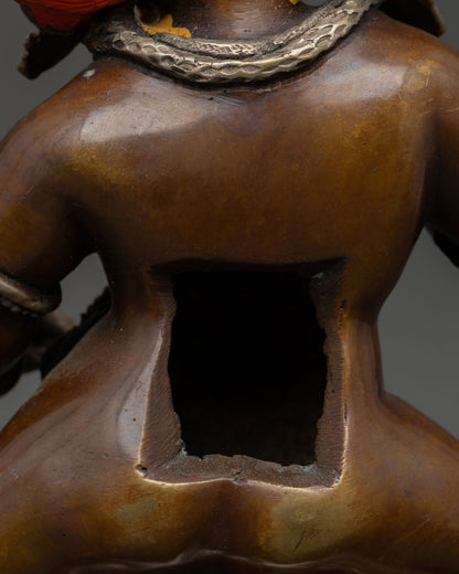 Black Dzambhala Statue | Traditional Nepalese Craftsmanship