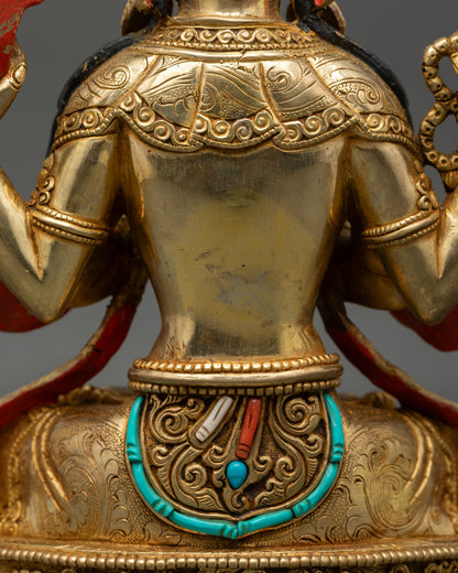Buddhist Chenrezig | Handmade Statue for Home Decor