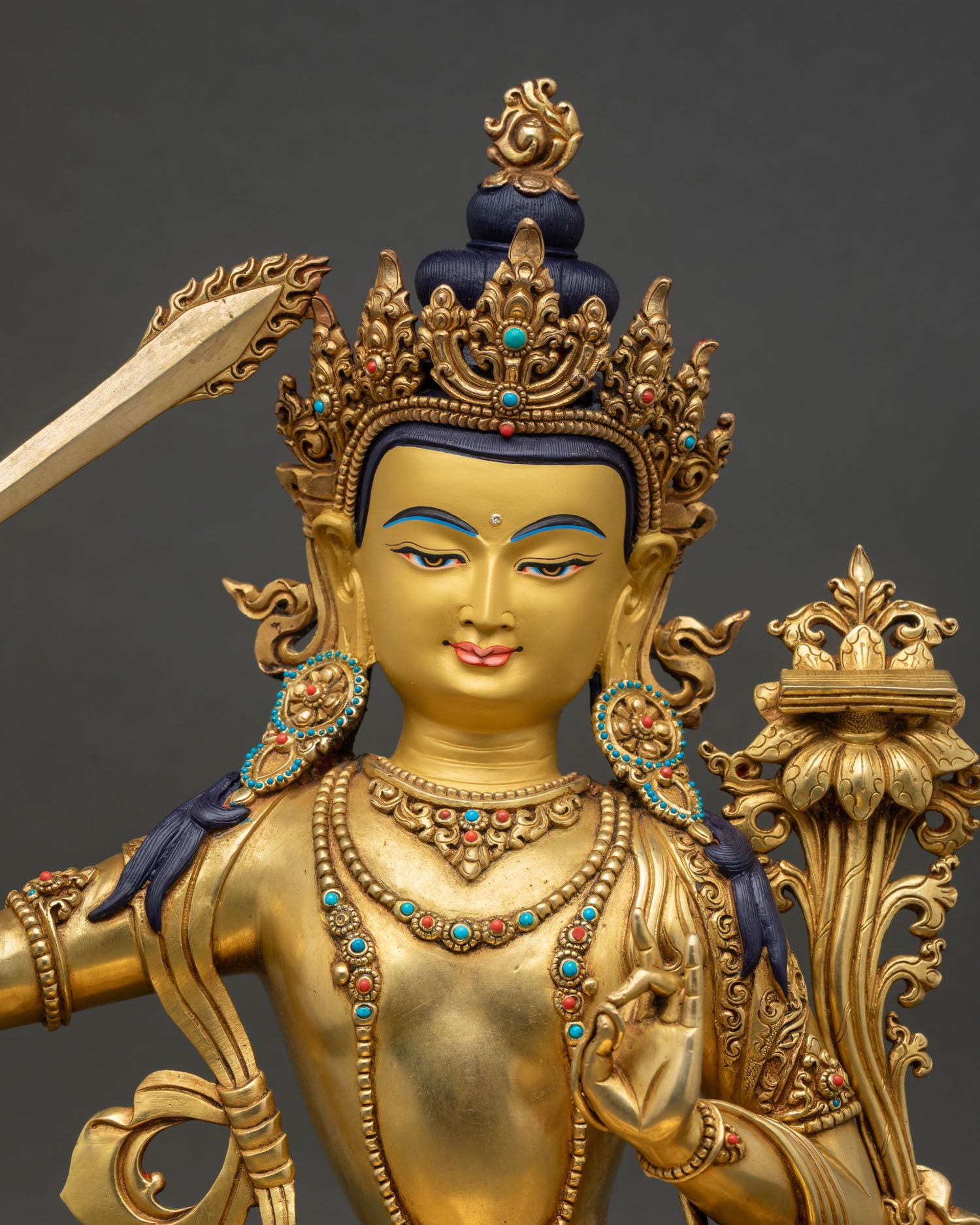 Manjushri Statue | Traditional Lost Wax Craftsmanship