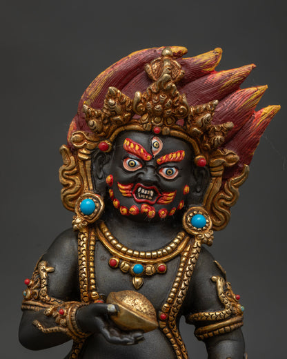 Black Dzambhala Statue