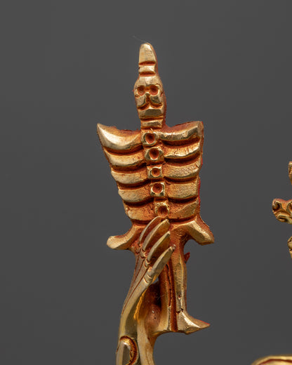 Statue of Dancing Chitipati | Sacred Buddhist Artwork from Nepal