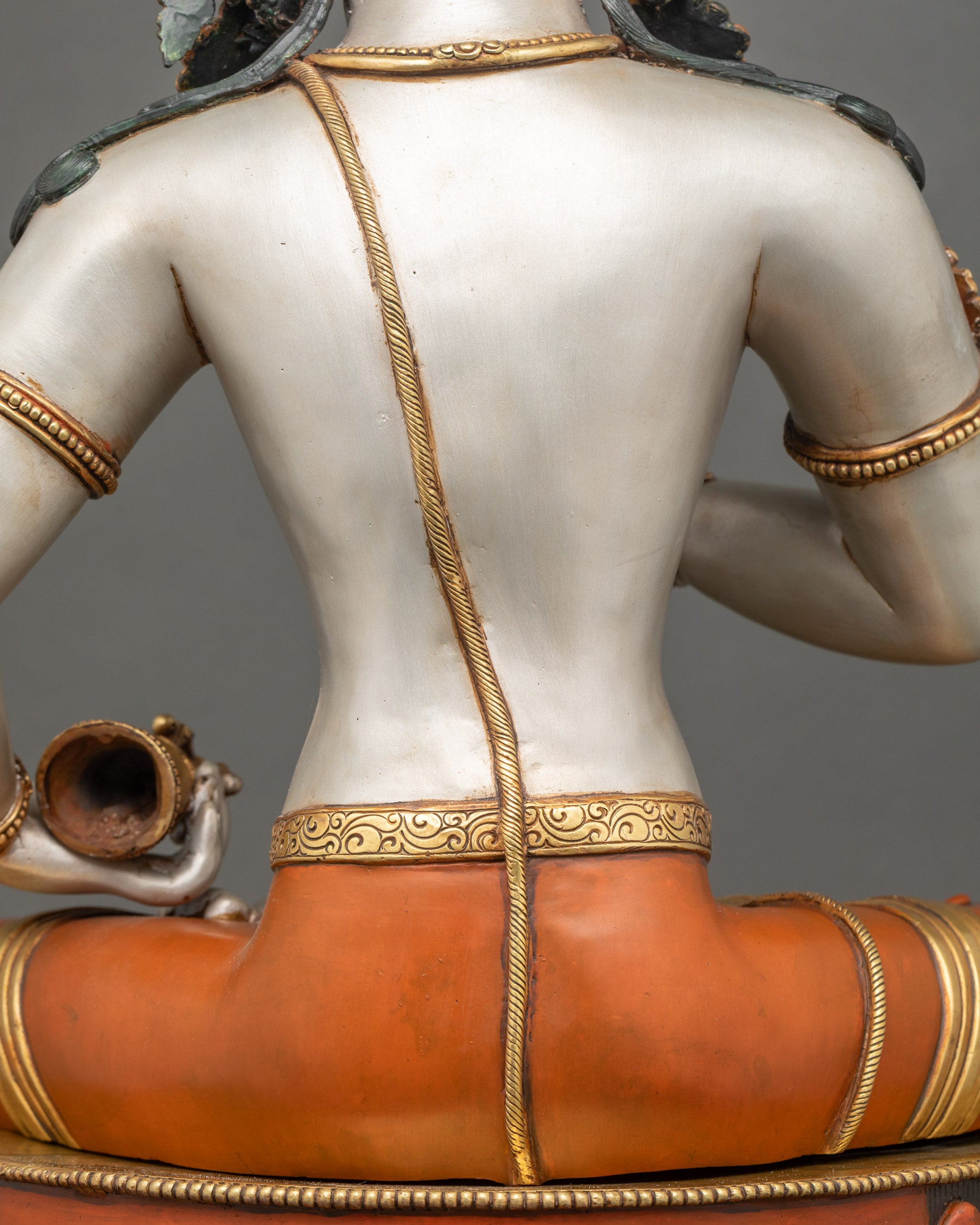 White Vajrasattva Meditation Statue | Vajrayana Buddhist Icon Nepal