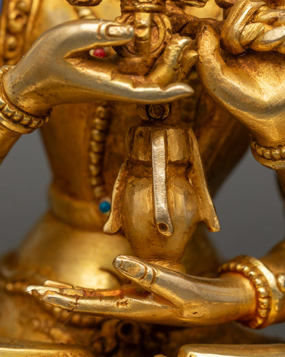 Ushnishavijaya Buddhist Statue | Wrathful Protector for Meditation Altar