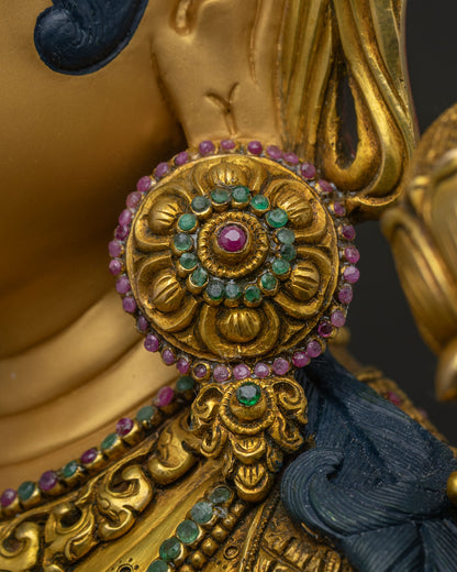 Compassionate Green Tara Statue for Healing and Protection