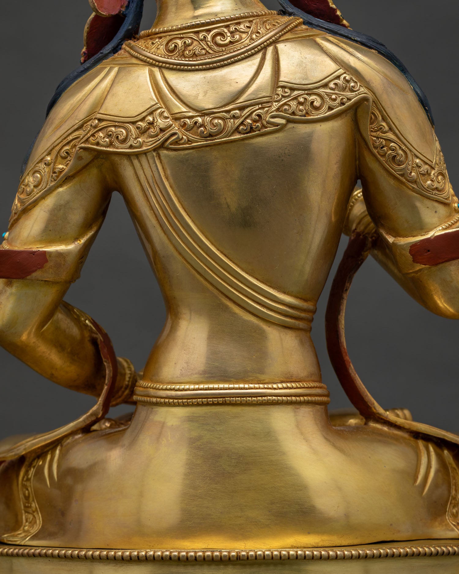 The Vajrasattva Statue | 24K Gold Fire-Gilded Sculpture from Nepal