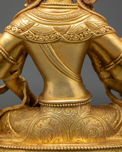 Vasudhara Copper Statue | Buddhist Goddess of Abundance Nepal