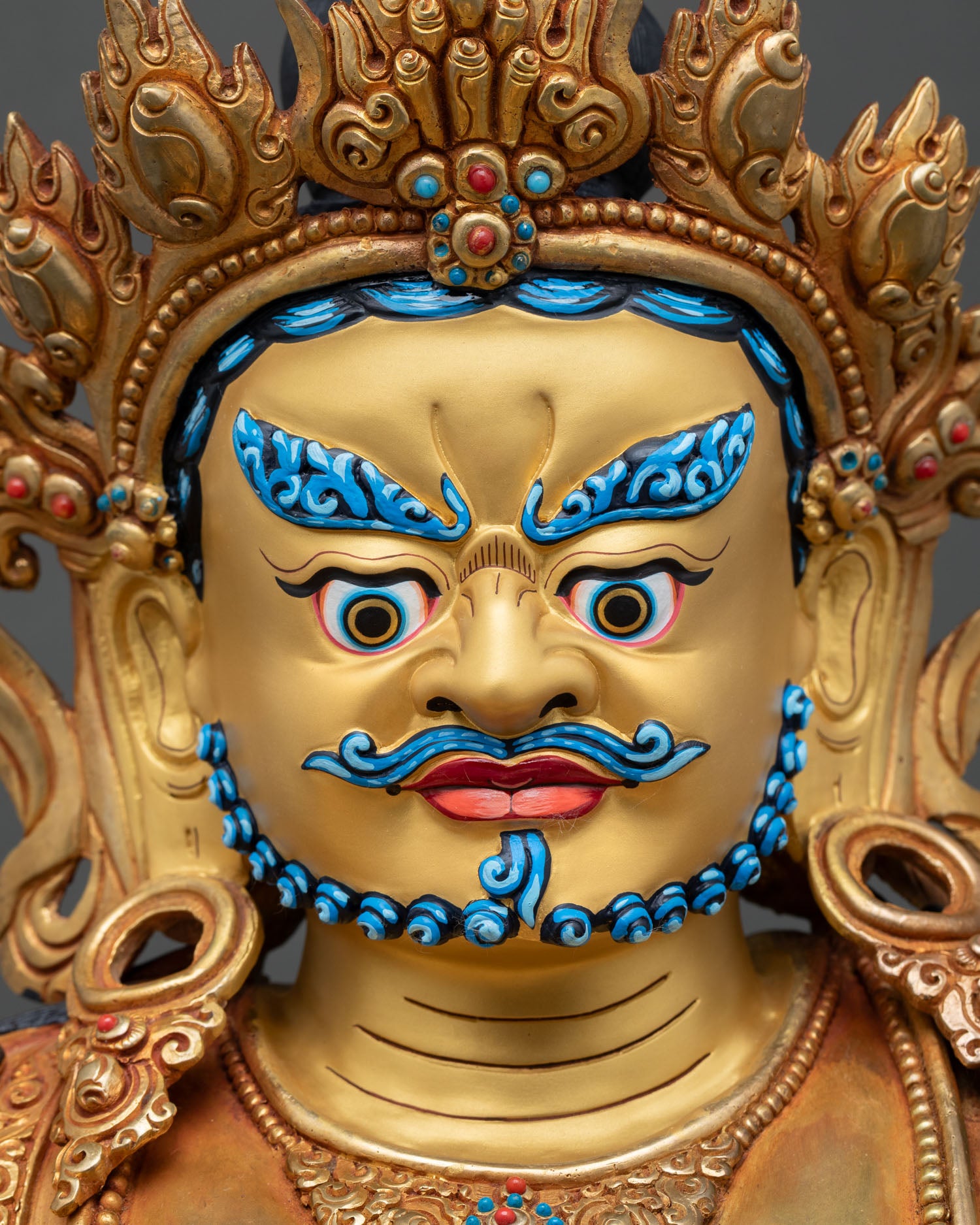 Handmade Dzambhala Statue -  Symbol of Prosperity & Abundance