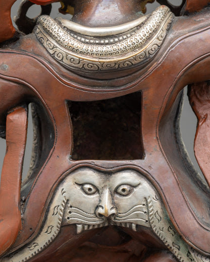 Handcrafted Takla Mebar Deity Statue | Sacred Spiritual Art for Home