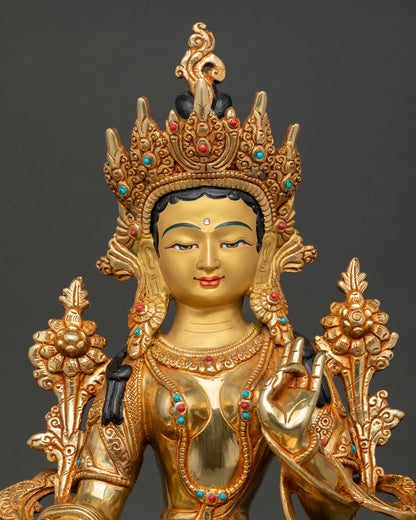 Green Tara Statue