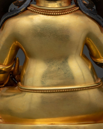 Traditional Dzambhala Statue | 33cm High-Quality Buddhist Sculpture