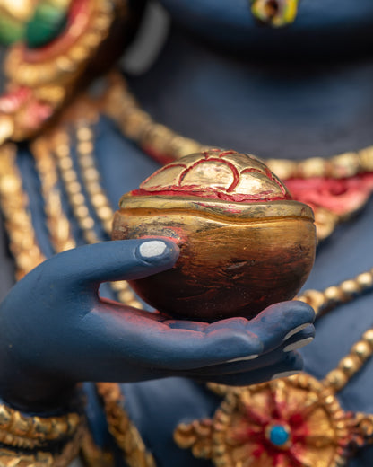 Black Dzambhala Statue | Spiritual Guardian of Wealth and Fortune