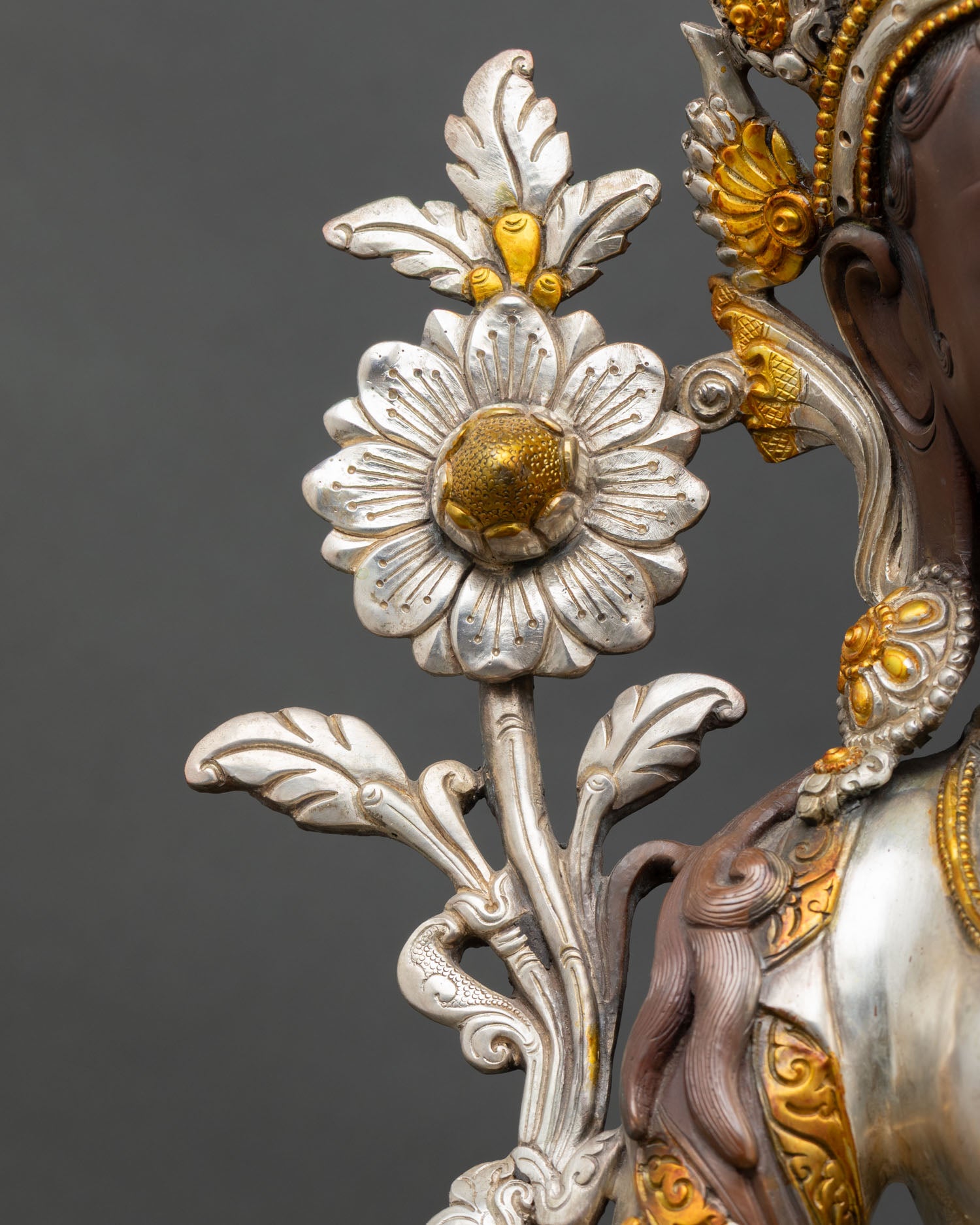 Handcrafted White Tara Statue – Goddess of Longevity & Peace
