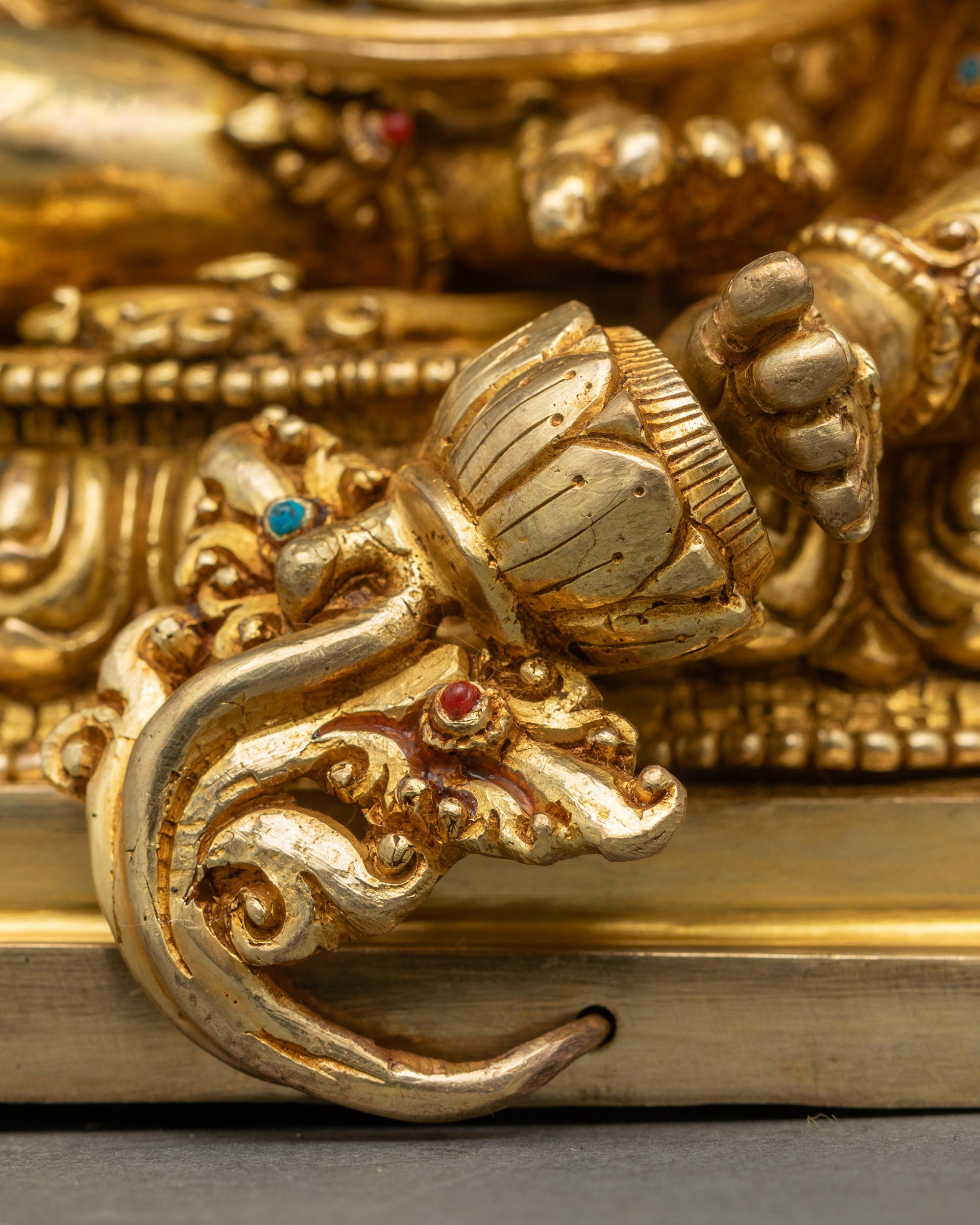 Dorje Sempa Sculpture | 24K Gold Fire-Gilded Nepalese Artwork