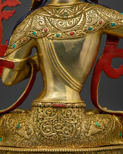 Manjushri Statue | Handcrafted Buddhist Art by Newari Artisans