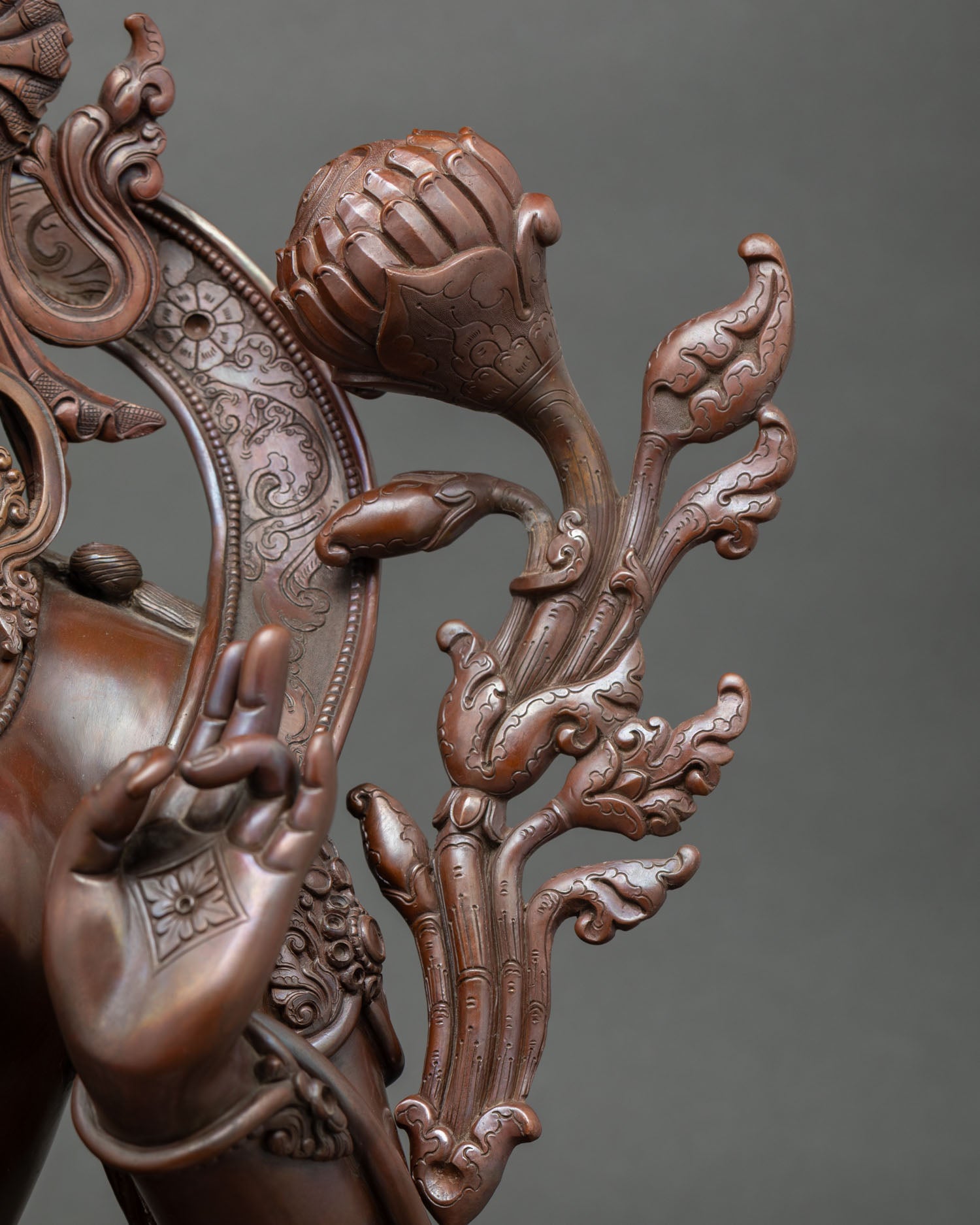 Elegant Green Tara Statue | Traditional Nepalese Craftsmanship