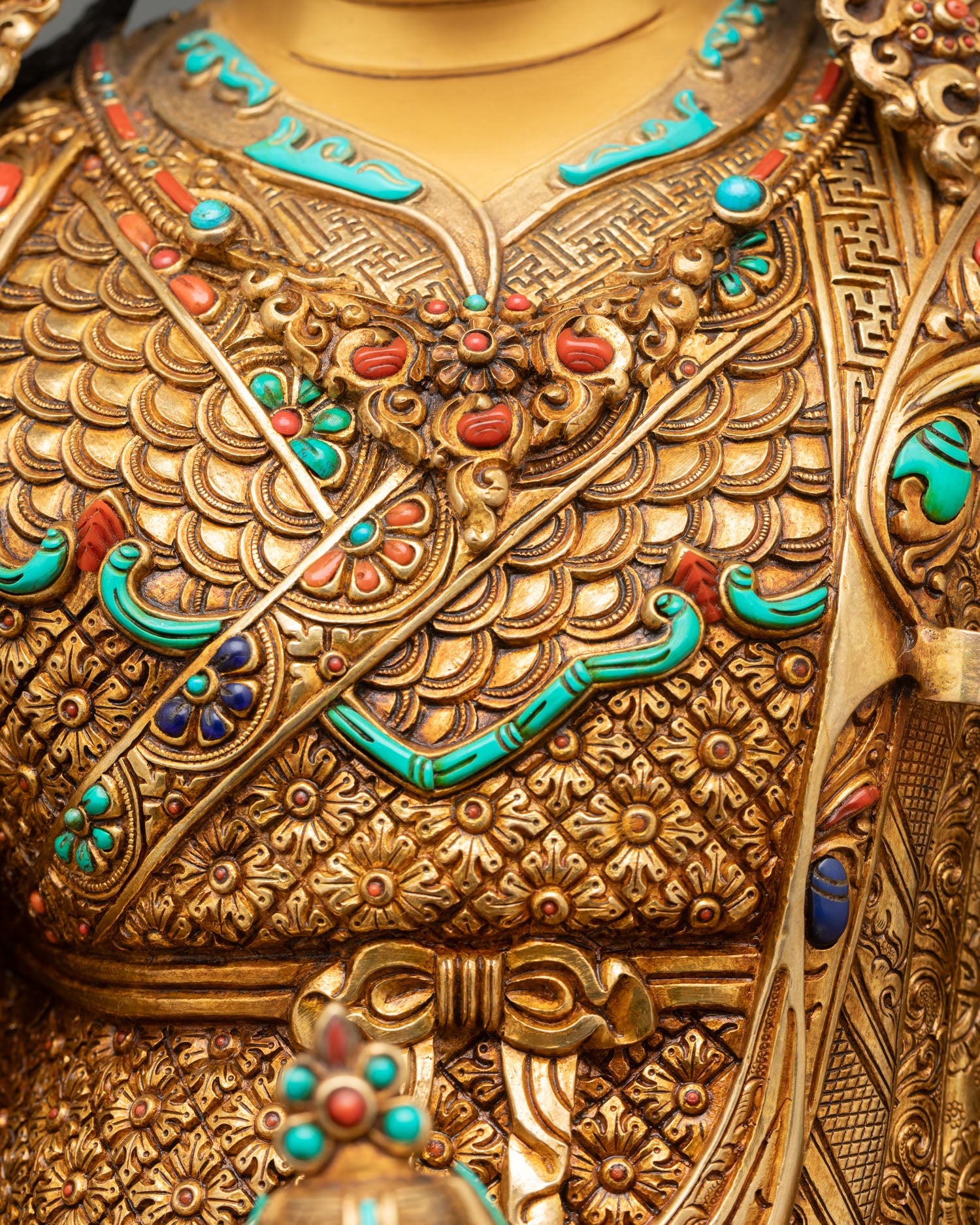 Guru Rinpoche Statue | Traditional Lost-Wax Cast Art from Nepal