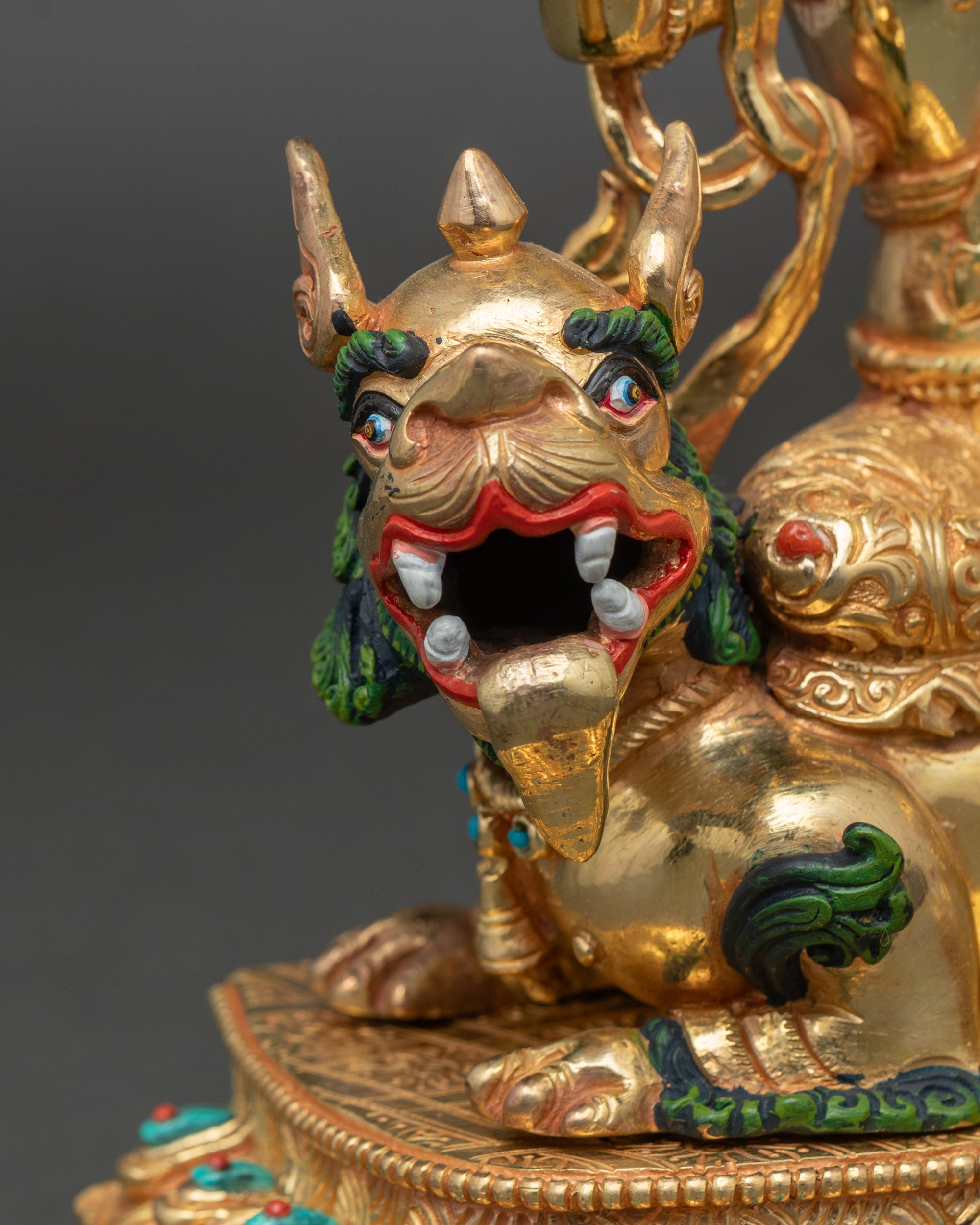 Buy Simhada Manjushri Copper Statue | Handmade in Nepal