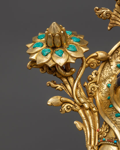Premium Green Tara Buddhist Sculpture | Tibetan Altar Decor from Nepal