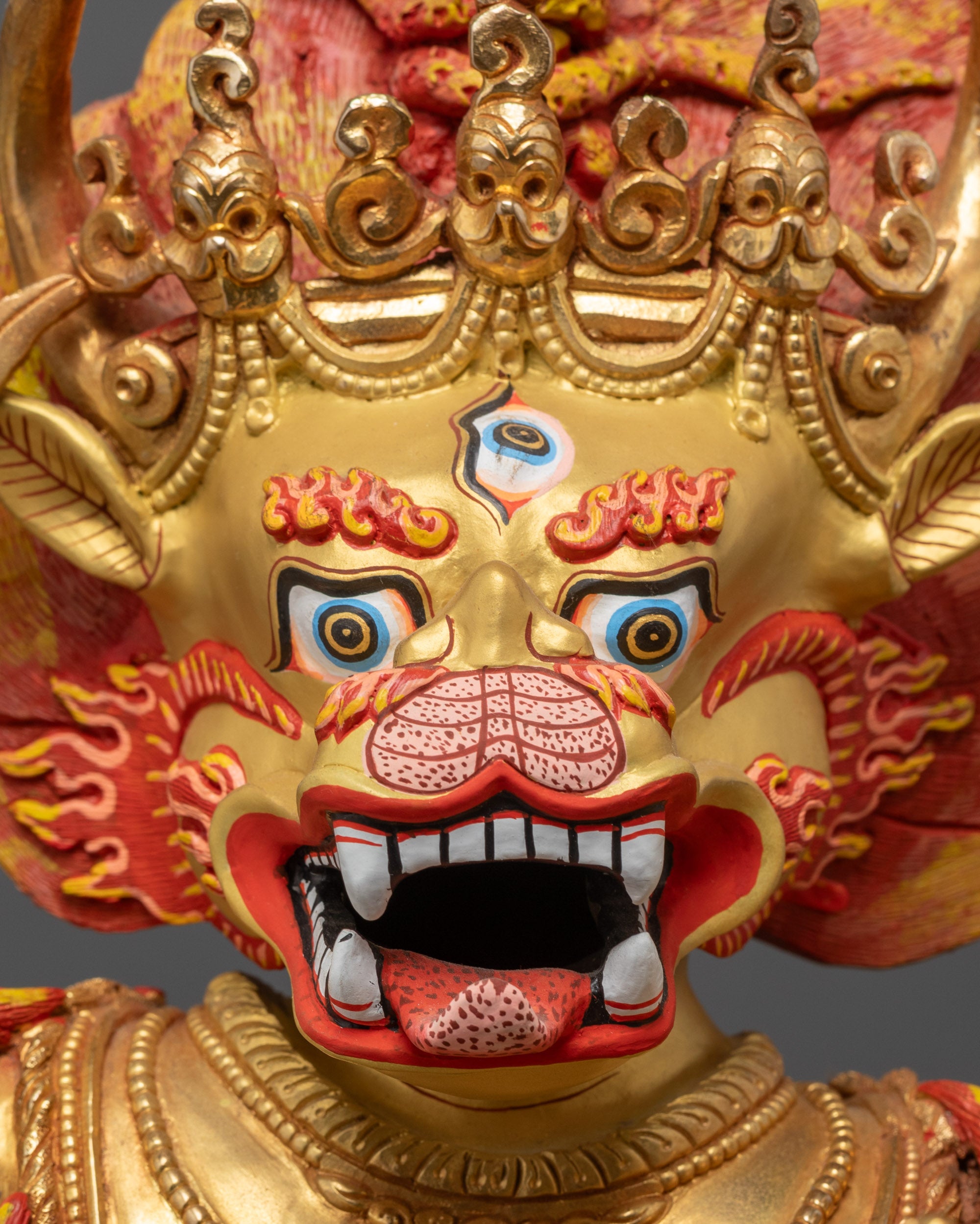 Grand Yamantaka Consort Statue | Wrathful God of Protection