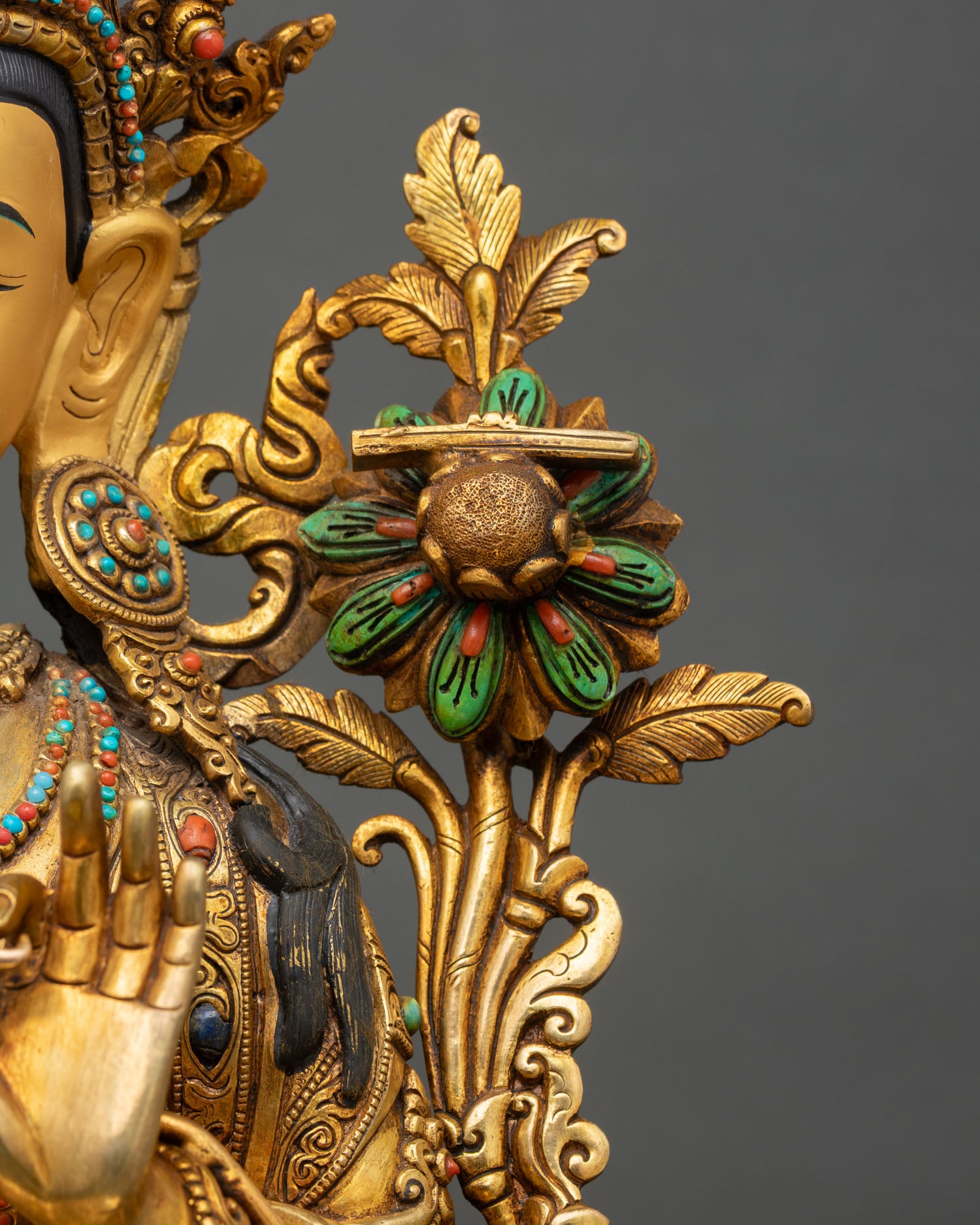 Manjushree Bodhisattva | Traditional Nepalese Buddhist Sculpture