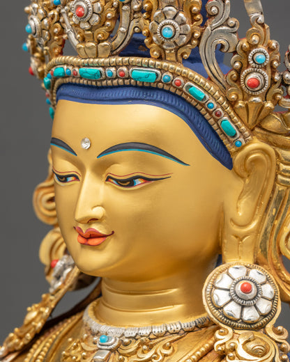 Handcrafted Dorje Sempa Statue | Tibetan Karma Purification Buddha