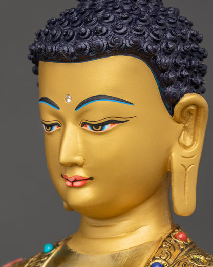 Three Buddha Statue Collection | Traditional Nepalese Buddhist Art