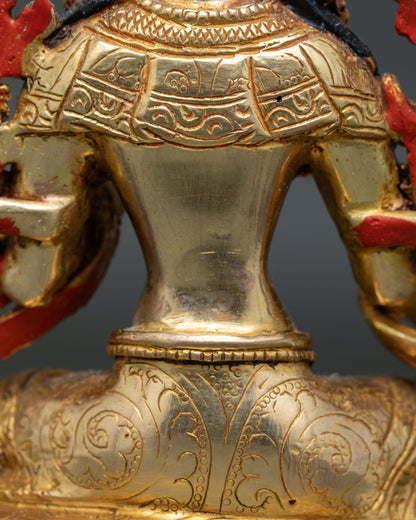 Handcrafted Green Tara Statue | Himalayan Buddhist Art