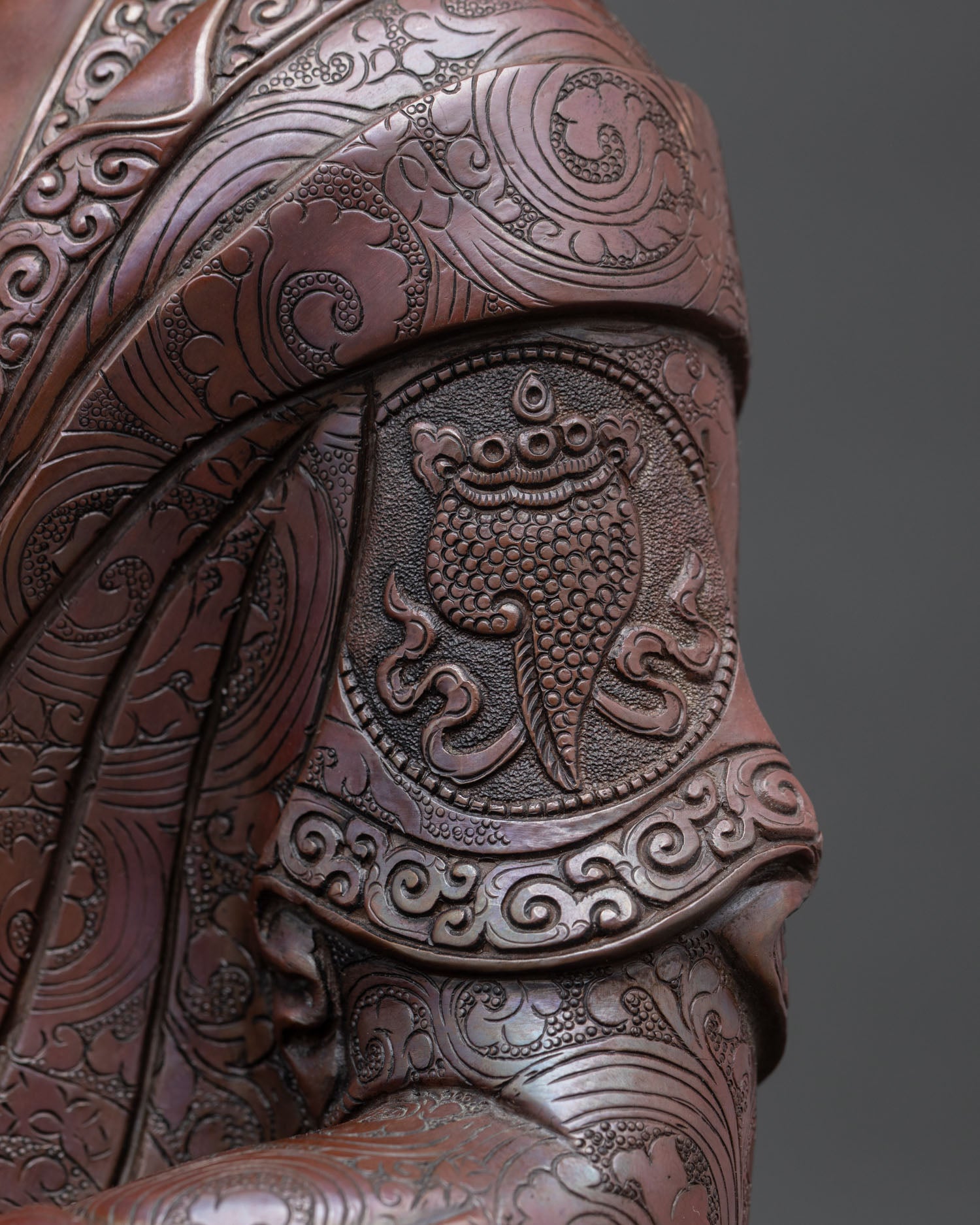 Oxidized Copper Shakyamuni Buddha Statue | Handcrafted in Nepal