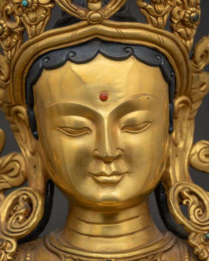 Green Tara Statue