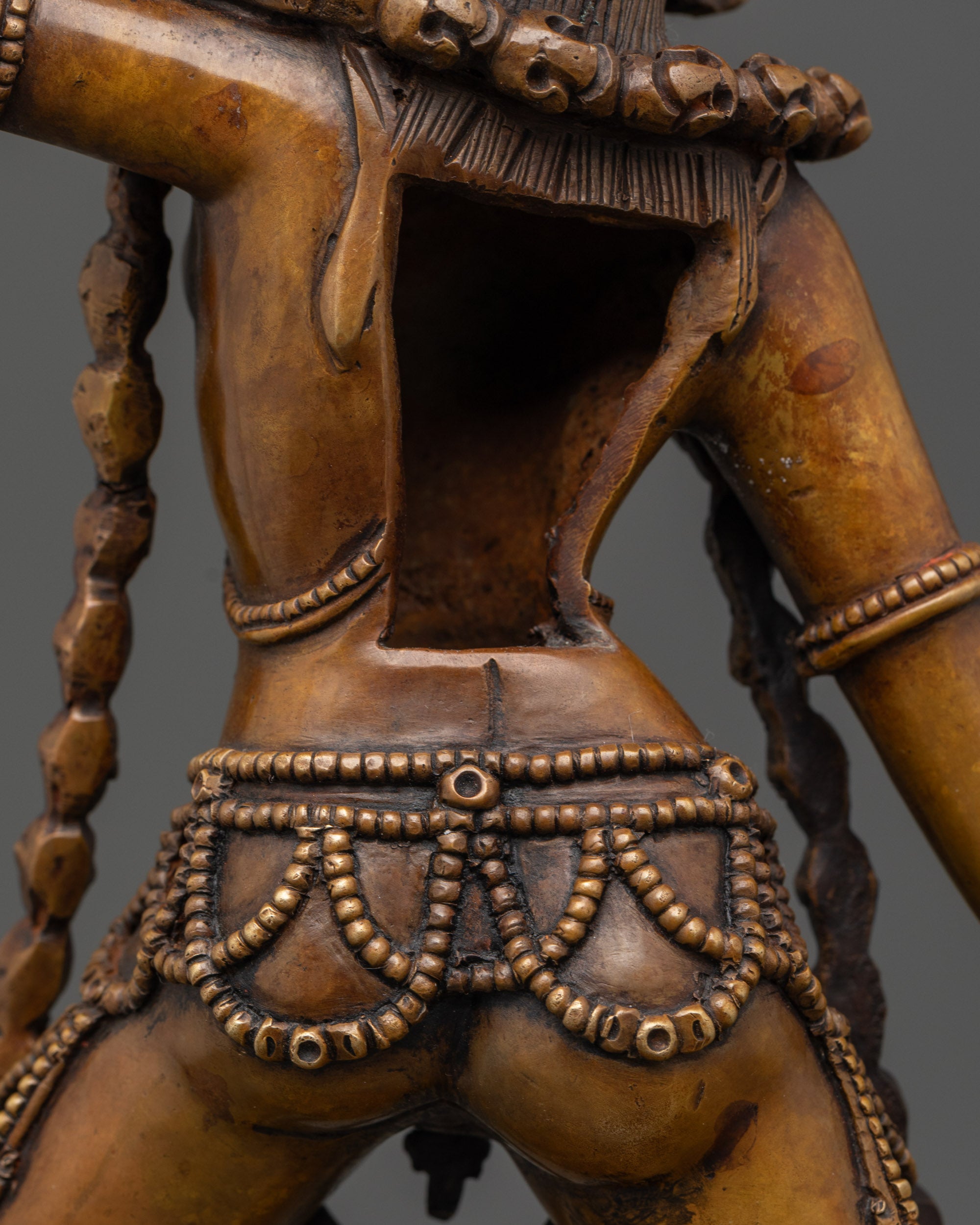 Oxidized Vajrayogini Meditation Sculpture | Tantric Goddess from Nepal