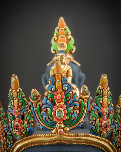 25" Serene Chenrezig Statue | Exceptional Tibetan Spiritual Sculpture