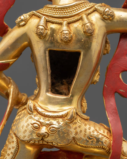 Dakini Simha Mukha Statue | Handcrafted Tibetan Lion-Faced Protector