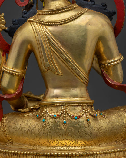Manjushri Statue for Meditation | Fine Tibetan Metalwork