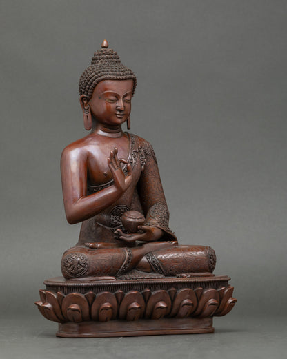 Five Dhyani Buddha Statue Set for Meditation and  Spiritual Practice