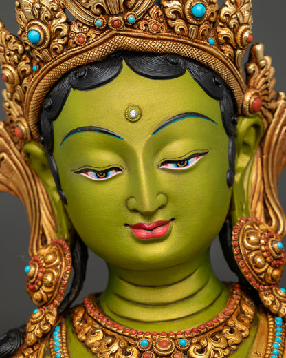 Green Tara Statue