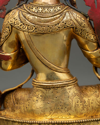 Statue of Goddess Green Tara | Symbol of Compassion and Protection