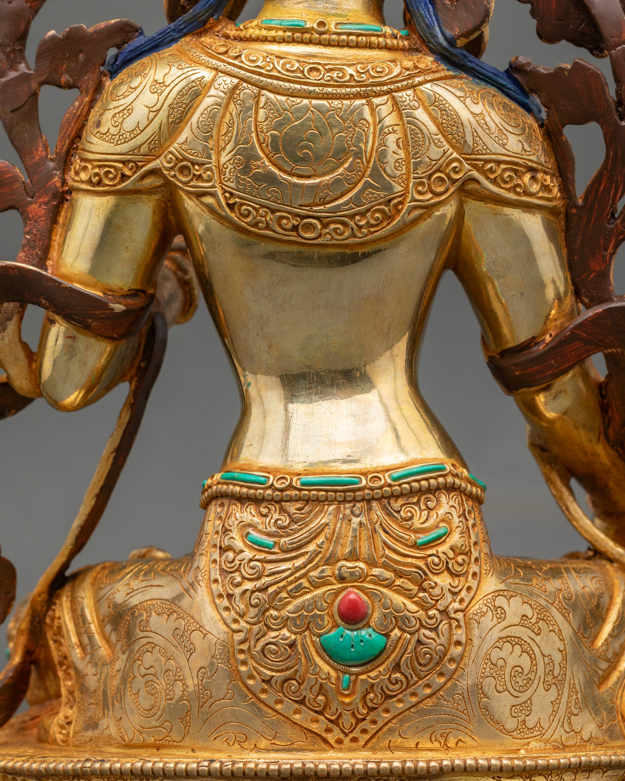 Seven Eyes White Tara Statue for Longevity and Compassion