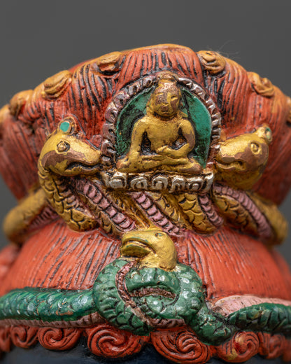 Black Dzambhala Statue | Handcrafted Copper Art