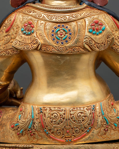 Handmade Dzambhala Statue -  Symbol of Prosperity & Abundance