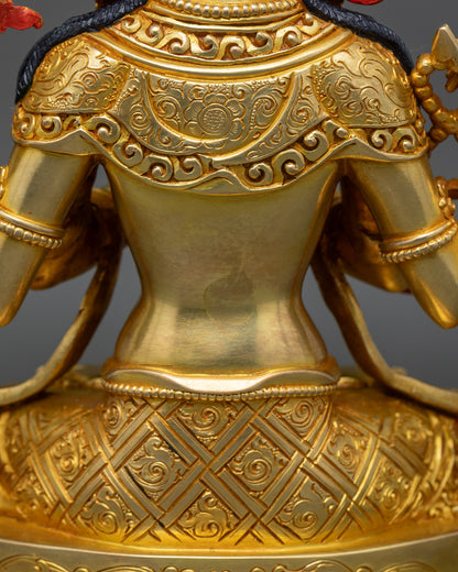 Handcrafted Buddhist Chenrezig Statue for Spiritual Guidance