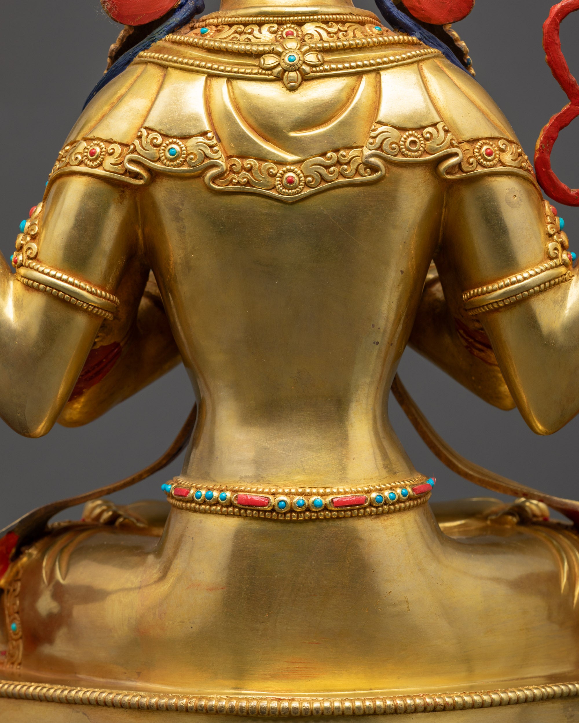 Handmade Bodhisattva Chenrezig Statue | Tibetan Meditation Sculpture