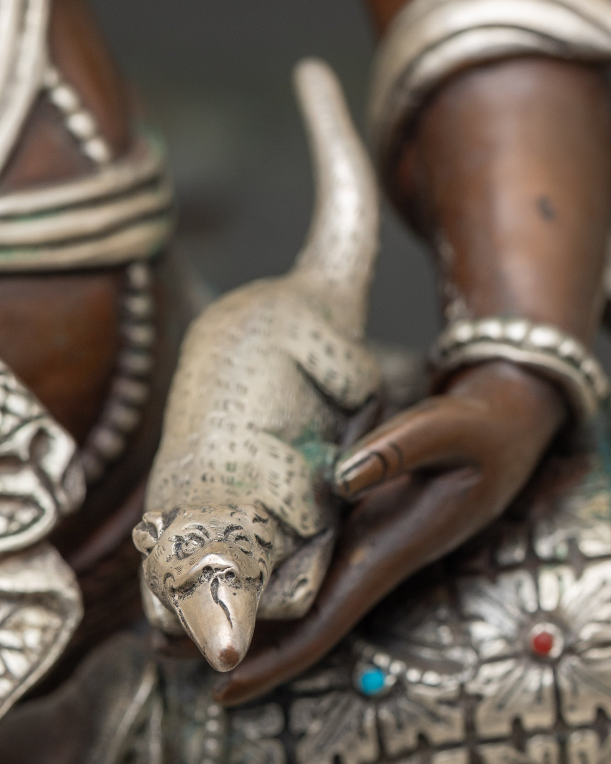Traditional Dzambhala Wealth Deity | Handcrafted Buddhist Sculpture