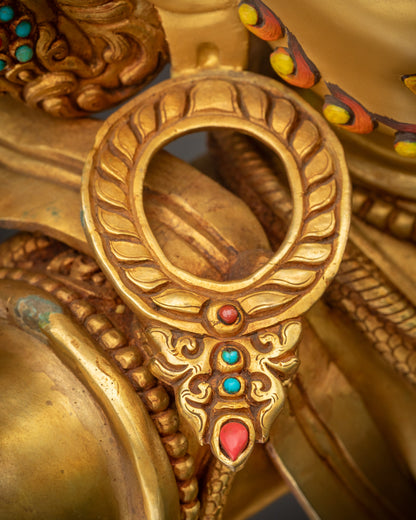 36" Masterpiece Chana Dorje Vajrapani Statue | Tibetan Guardian Artwork