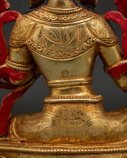 Green Tara Statue | Handcrafted Buddhist Deity for Devotional Spaces