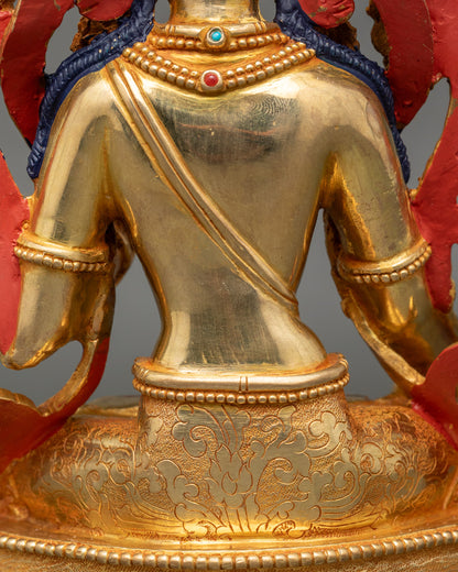 Handcrafted White Tara Statue for Healing and Spiritual Growth