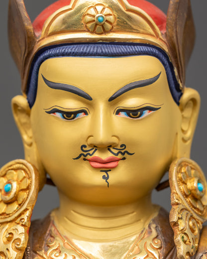 Handmade Deva Guru Rinpoche Statue | Buddhist Guru Yab-Yum Figurine