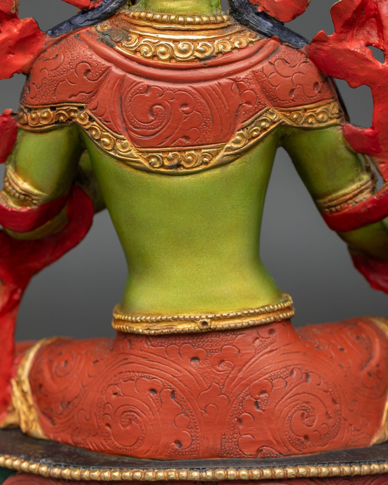 Green Tara Goddess Sculpture | Authentic Nepalese Artwork
