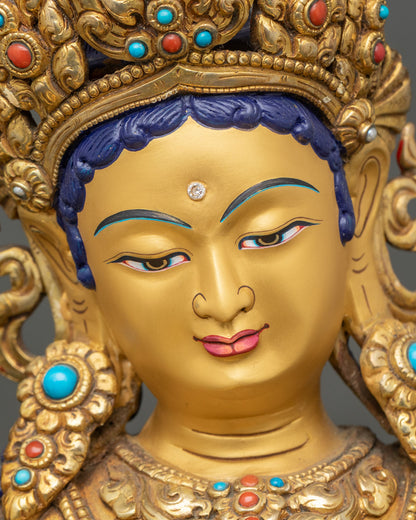 Green Tara Statue – Nepalese Spiritual Artwork